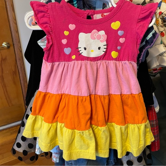 Hello Kitty by Sanrio Pink Heart Multi-Color Dress - Picture 1 of 3